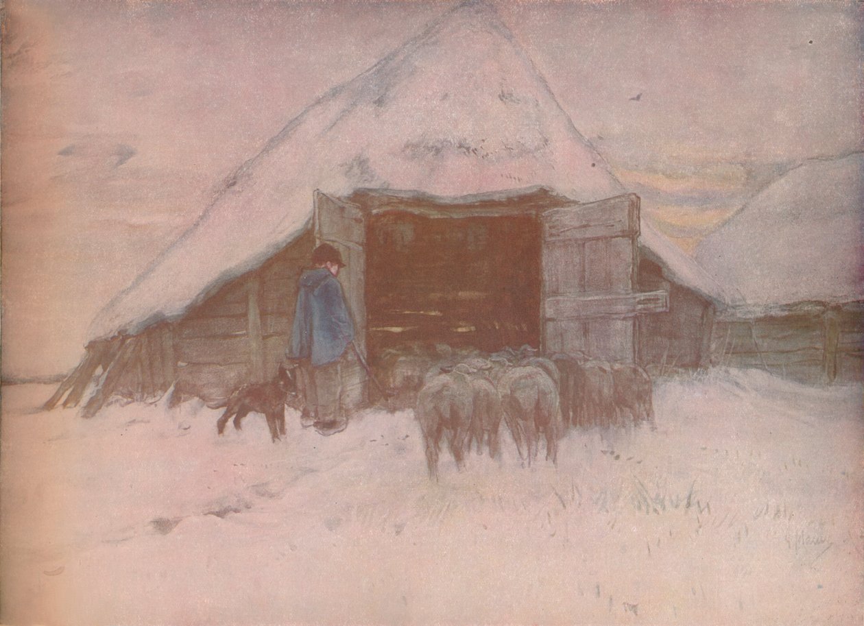 1918年，冬天，c1870 作者 安东·莫夫（Anton Mauve）