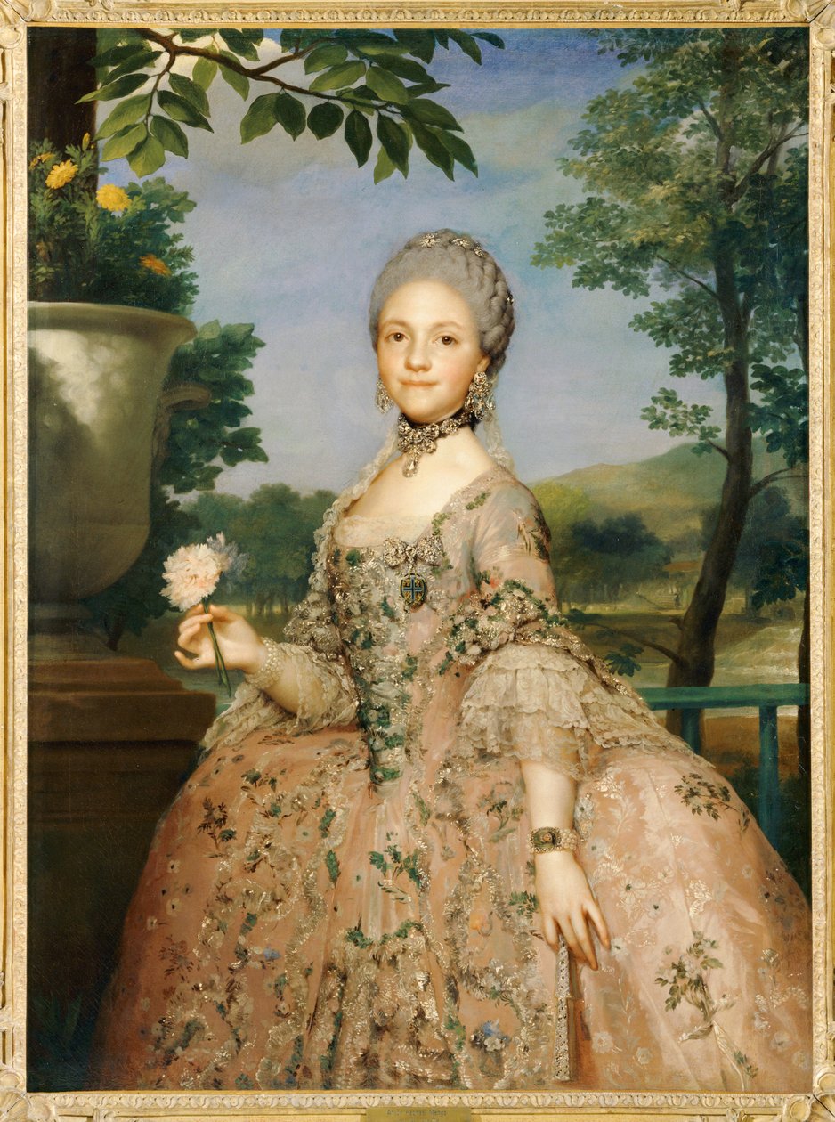 玛丽-路易丝-德-帕尔梅，她堂兄的妻子... 作者 安东·拉斐尔（Anton Raphael）（委托人）·门斯