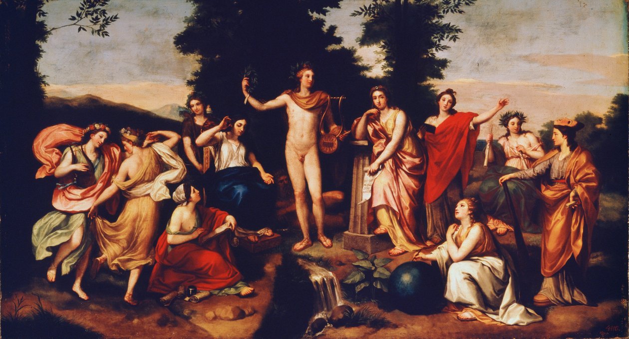阿波罗和三增光，1750-60 作者 安东·拉斐尔·蒙斯（Anton Raphael Mengs）