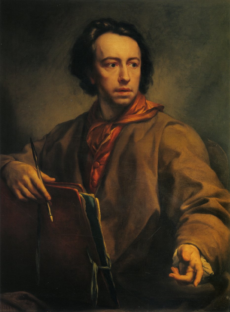 意大利语  Autoritratto 自画像 作者 安东·拉斐尔·蒙斯（Anton Raphael Mengs）