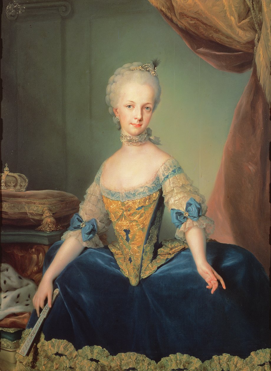 奥地利的Maria Josepha 作者 安东·拉斐尔·蒙斯（Anton Raphael Mengs）