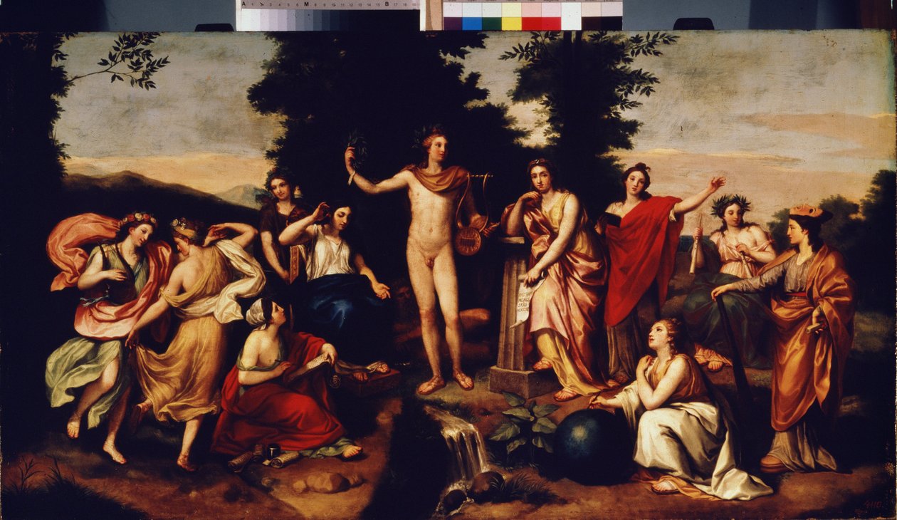 帕纳苏斯（c.1750-60） 作者 安东·拉斐尔·蒙斯（Anton Raphael Mengs）