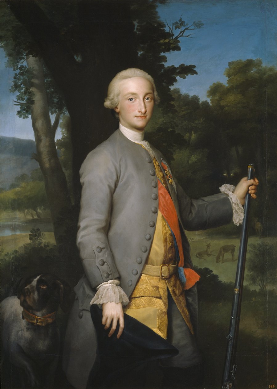 阿斯图里亚斯王子，西班牙未来的查理四世 作者 安东·拉斐尔·蒙斯（Anton Raphael Mengs）