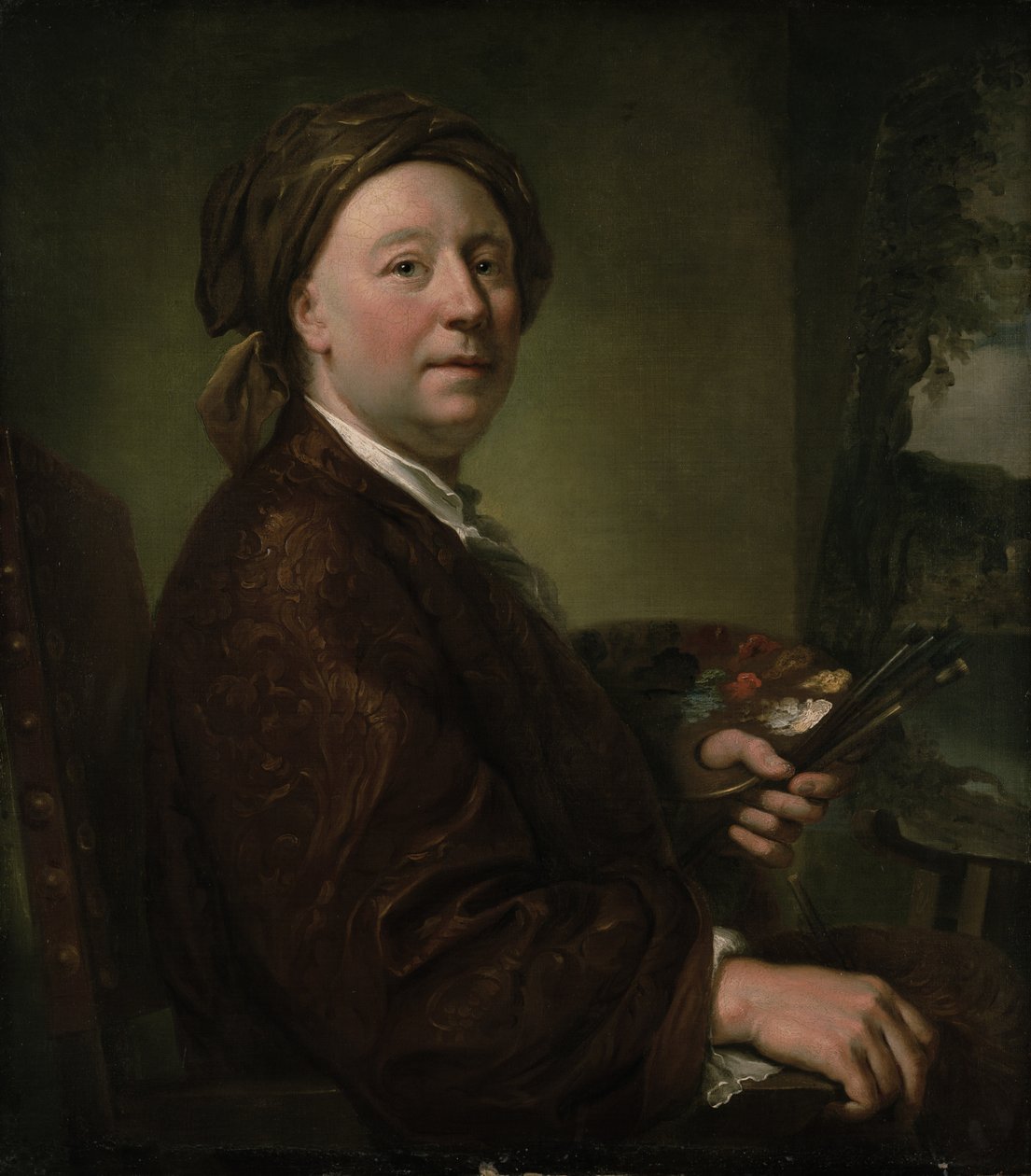 理查德-威尔逊（1714-82），1752 年（布面油画） 作者 安东·拉斐尔·蒙斯（Anton Raphael Mengs）