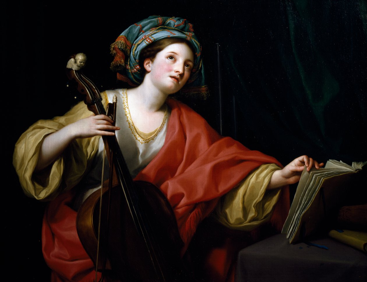 圣塞西莉亚，安东-拉斐尔-门格斯著 作者 安东·拉斐尔·蒙斯（Anton Raphael Mengs）