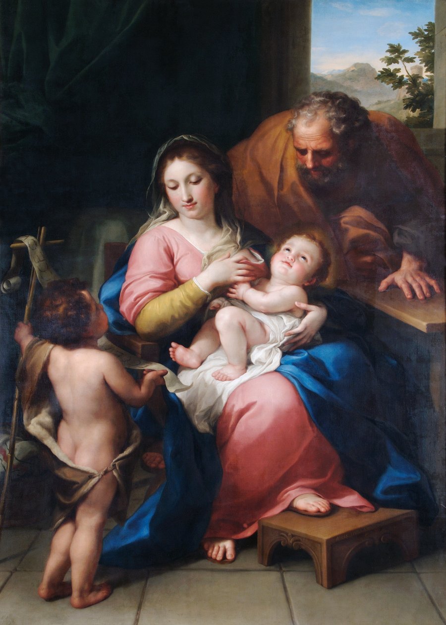 圣家与圣约翰婴儿 作者 安东·拉斐尔·蒙斯（Anton Raphael Mengs）