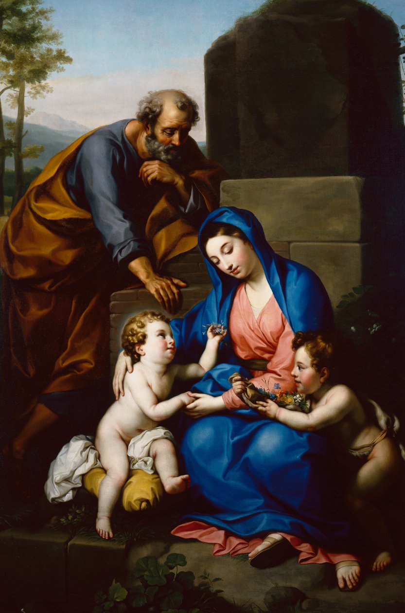 圣家族与施洗者圣约翰的婴儿 作者 安东·拉斐尔·蒙斯（Anton Raphael Mengs）