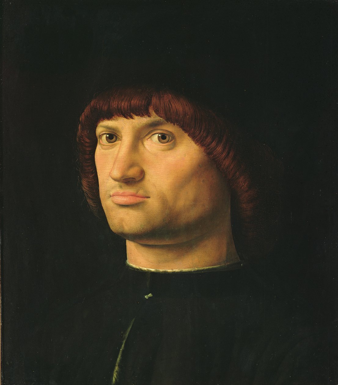 一个人的肖像，或Condottiere，1475 作者 安东内洛·达·墨西拿
