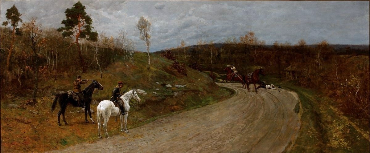 1863年起义的场景。 作者 马克西米尔詹·安东尼·皮奥特洛夫斯基