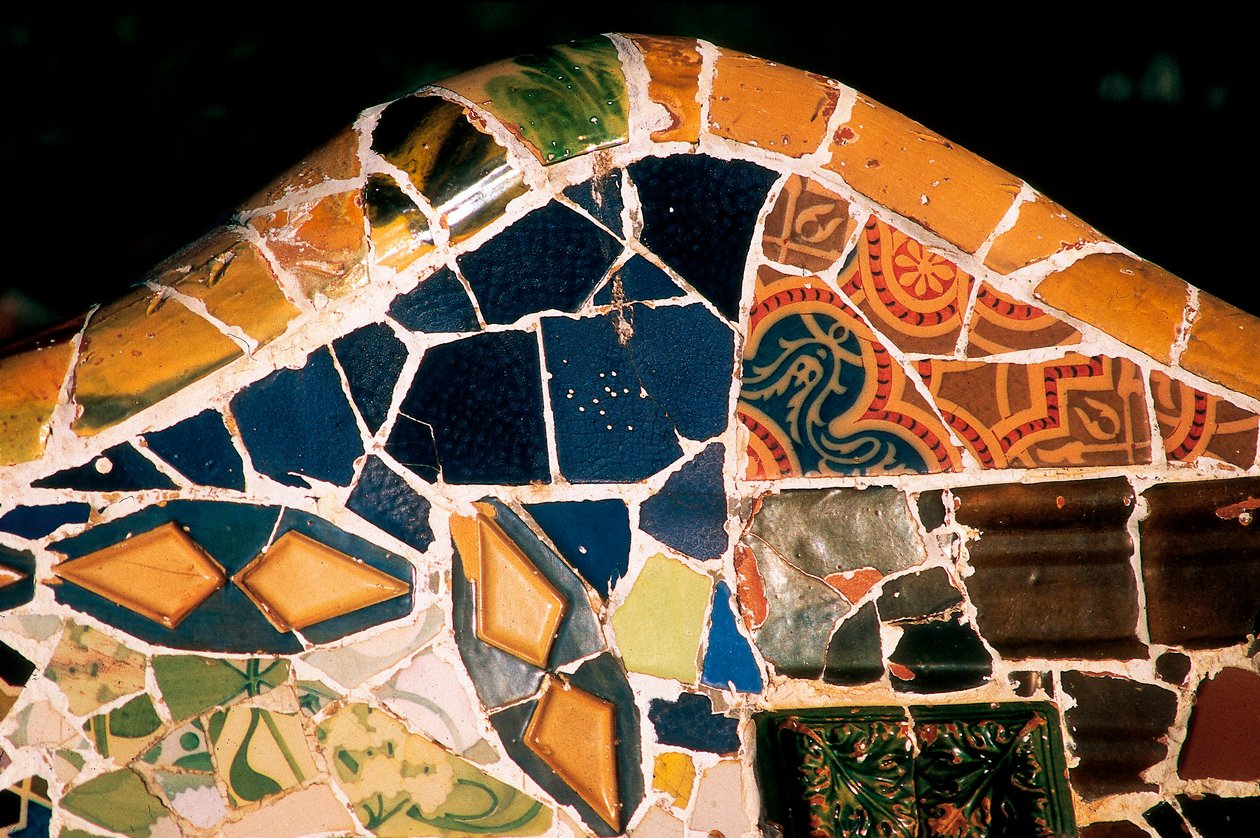 Parc Güell, Barcelona, detail 作者 安东尼·高迪