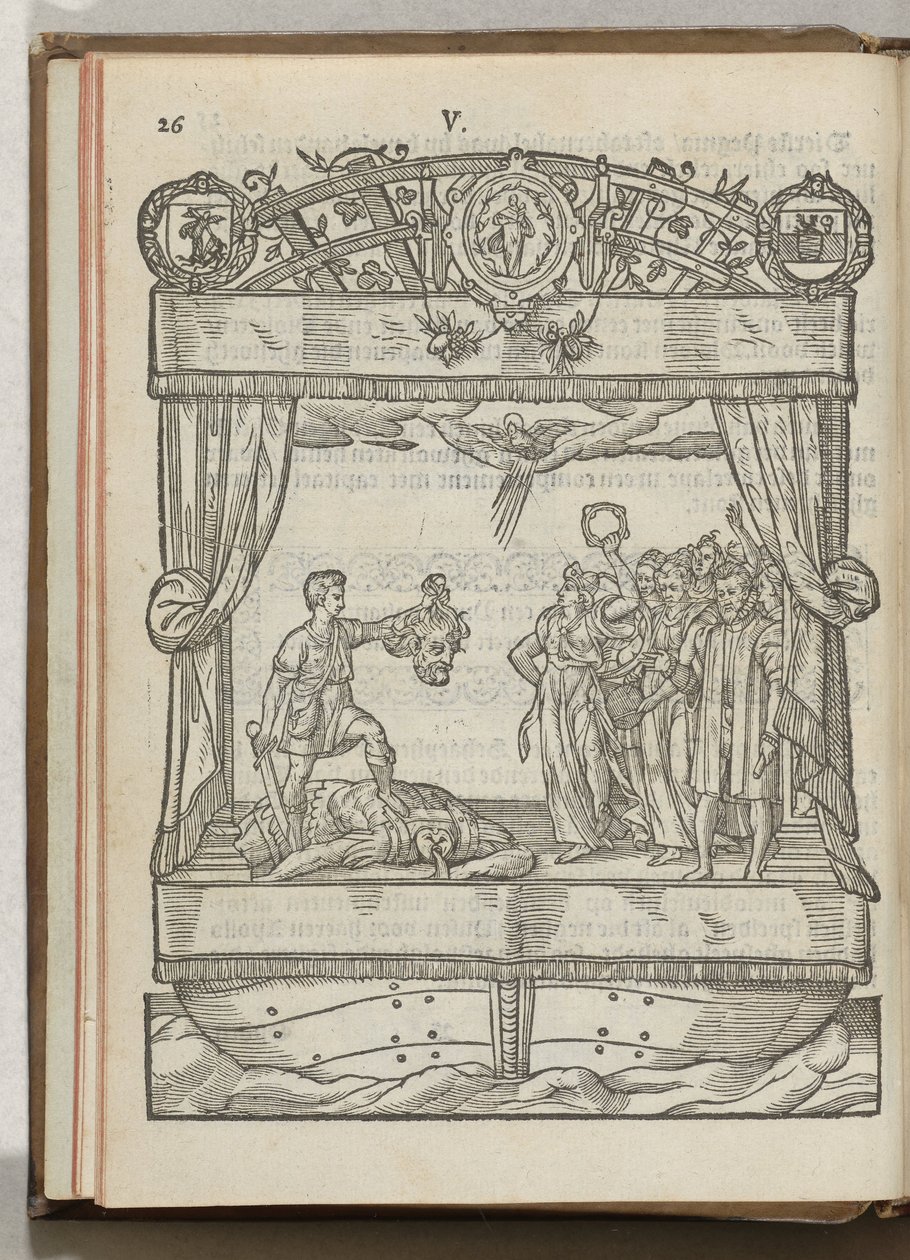 Het Mariacransken：大卫与歌利亚的头像》，1577 年 作者 安东尼·范·莱斯特