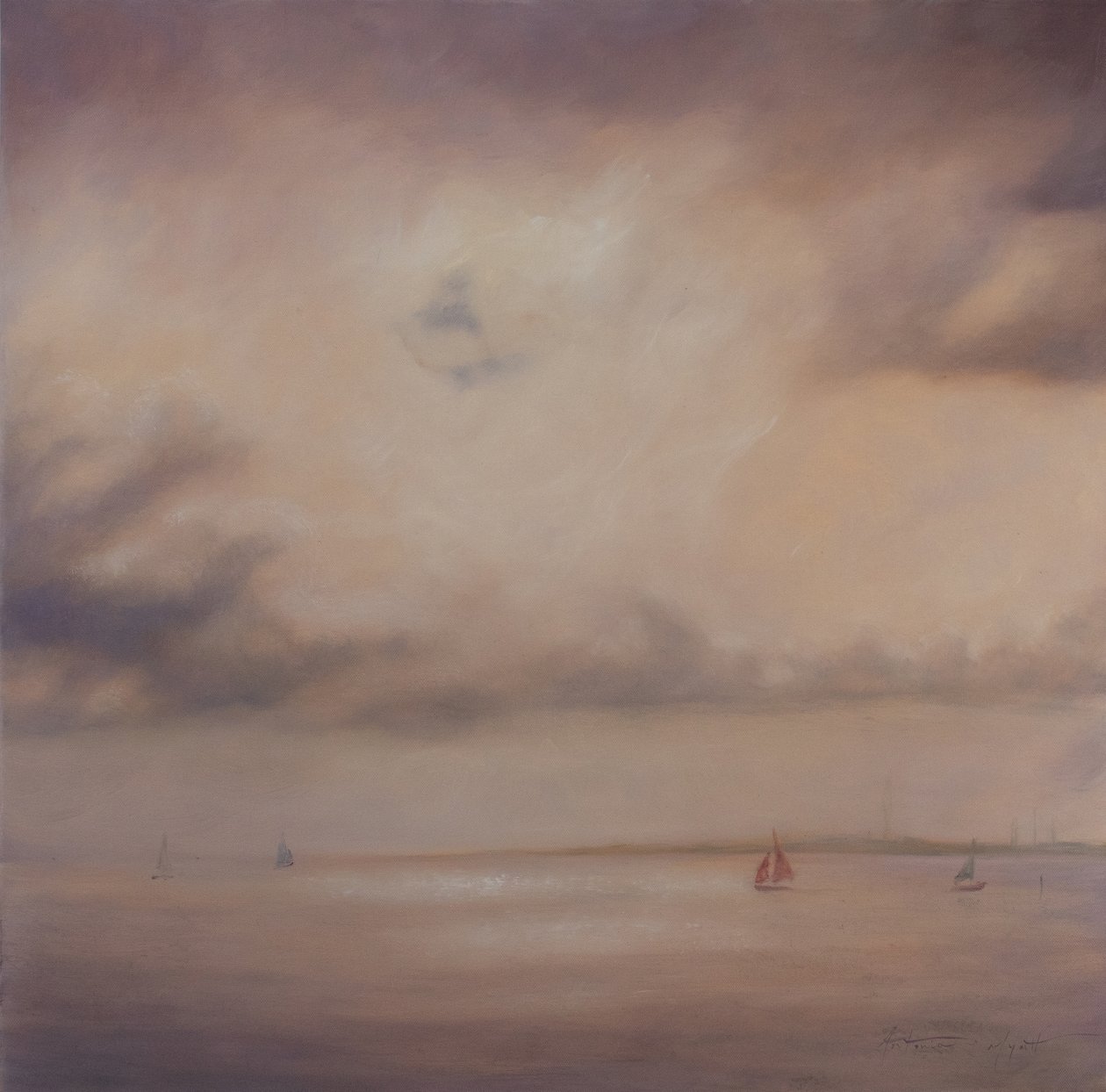 船只家族，2014 年（布面油画） 作者 安东尼娅·迈亚特