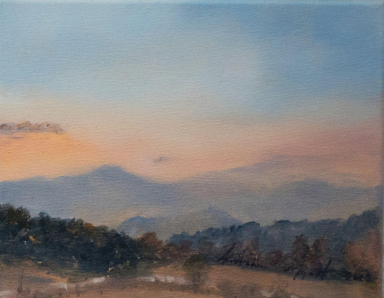 意大利山丘，2018（布面油画） 作者 安东尼娅·迈亚特