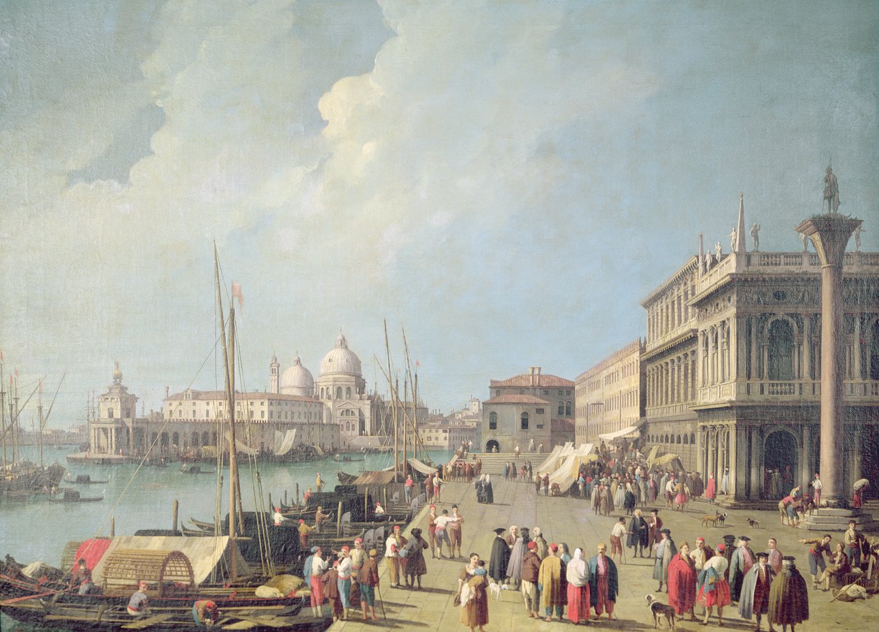 圣玛丽亚德拉致敬 作者 乔瓦尼·安东尼奥运河（Canaletto）