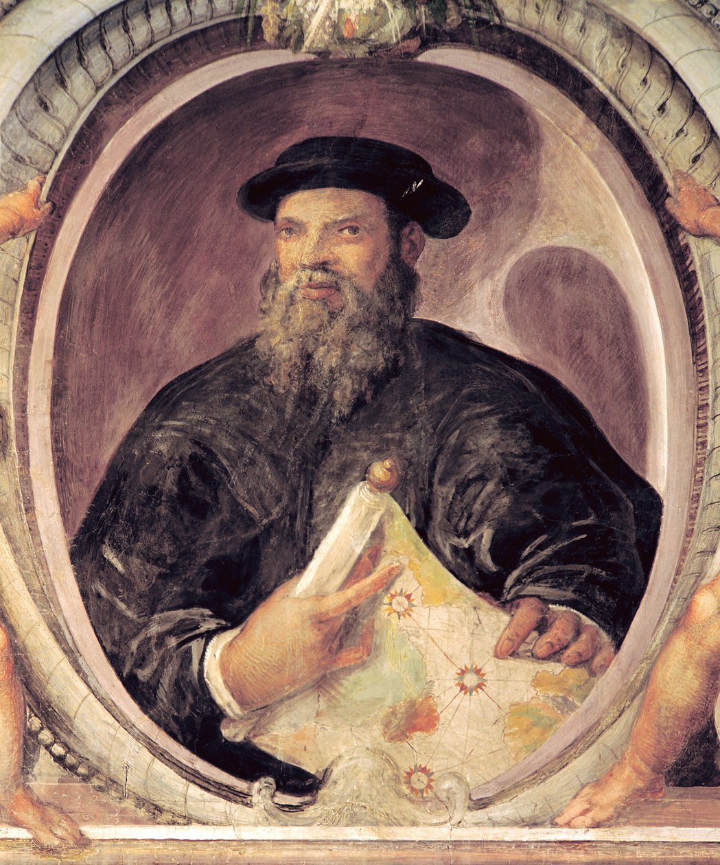Ferdinand Magellan（c.1480-1521）来自&39;Sala del Mappamondo&39;（世界地图大厅） 作者 安东尼奥·乔瓦尼·德·瓦雷泽