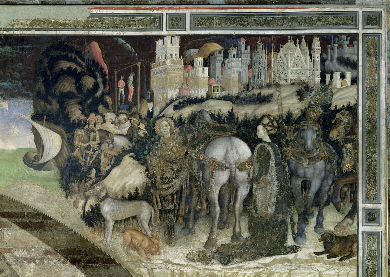 圣乔治拯救特拉比松公主，c.1433-38 作者 安东尼奥·皮萨内洛