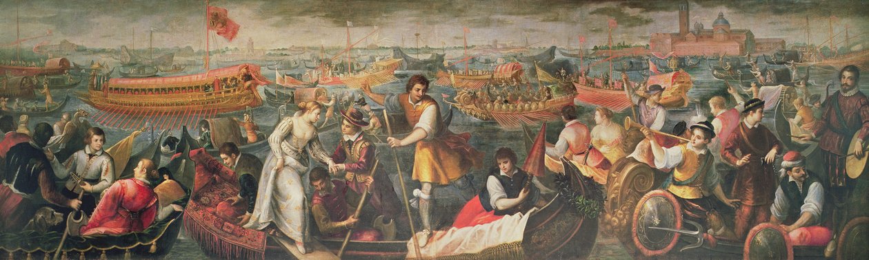 1489年威尼斯Catarino Cornaro的解体 作者 安东尼奥·瓦西拉奇（Antonio Vassilacchi）