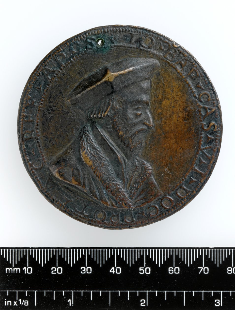 Giovanni Battista Casalio主教的铸造奖章，c.1526（铜牌） 作者 安东尼奥·维森蒂诺