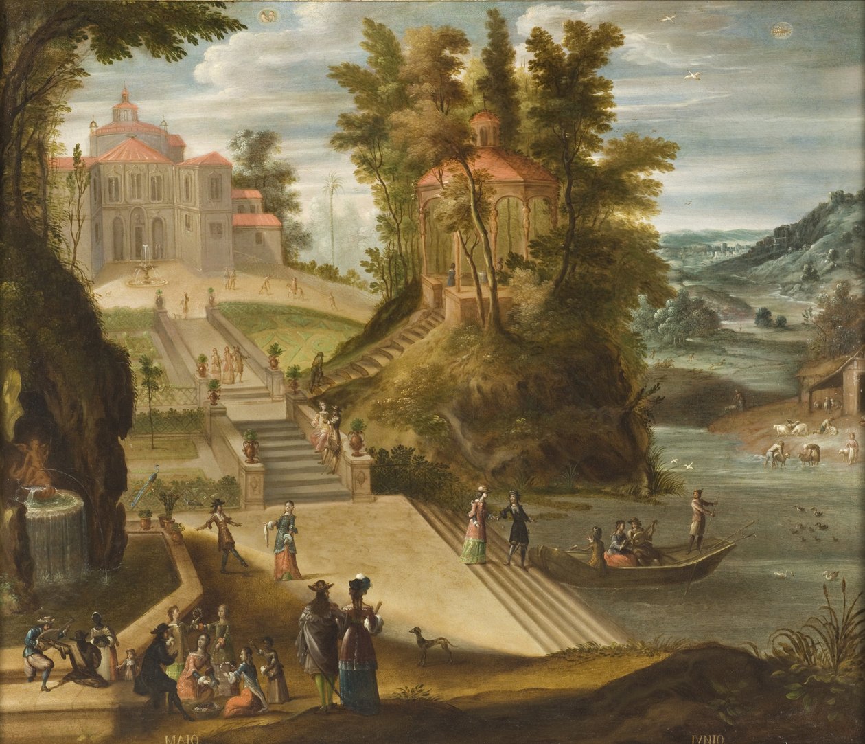 5月和6月来自Los doce mesesdelaño（十二个月），1650-99 作者 安东尼奥·德·埃斯皮诺萨