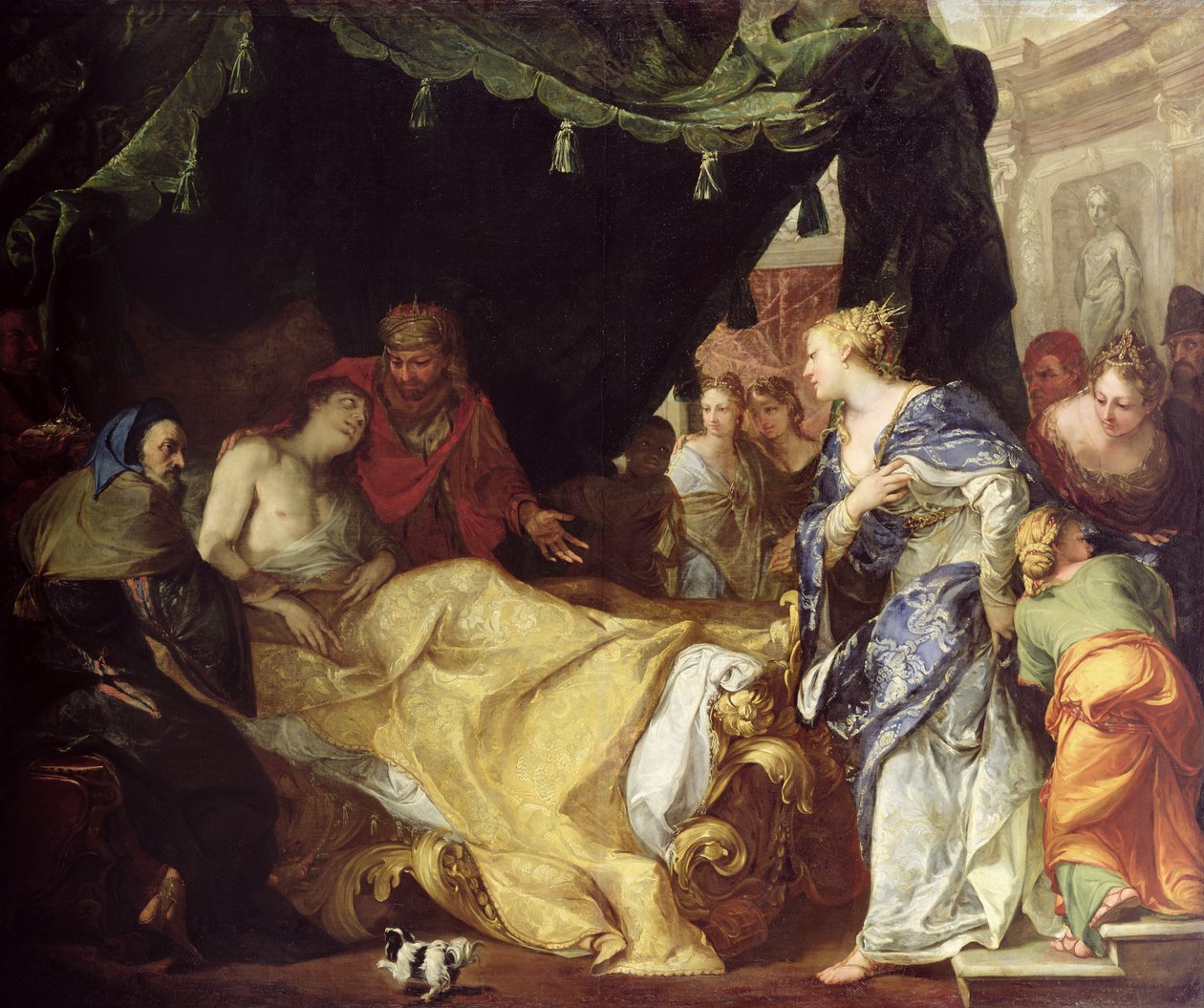 Antiochus（公元前324-261）和Stratonice（垂死的王子）1691-1705 作者 安东尼奥·贝鲁奇