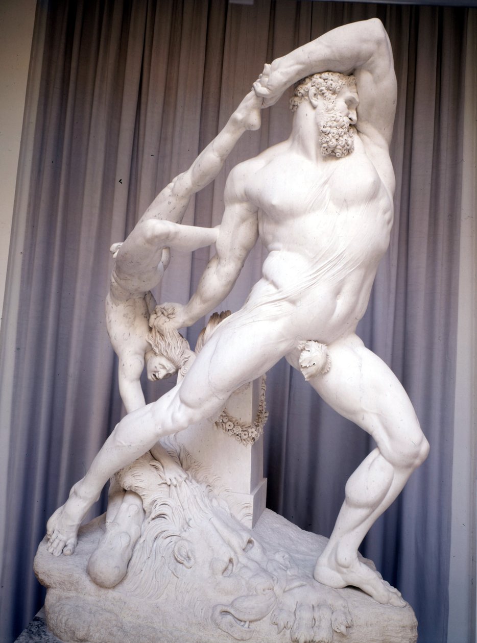赫拉克勒斯和莱卡斯 by Antonio Canova (1757 - 1822)。 作者 安东尼奥·卡诺瓦