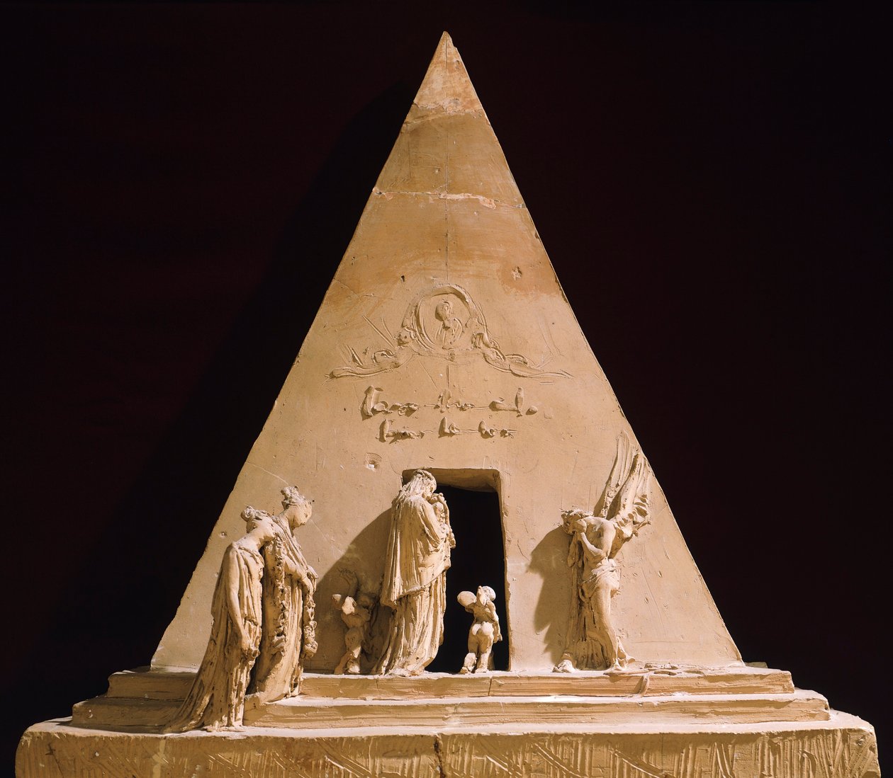 安东尼奥·卡诺瓦（Antonio Canova，1757-1822 年）的提香纪念碑，陶土模型 作者 安东尼奥·卡诺瓦