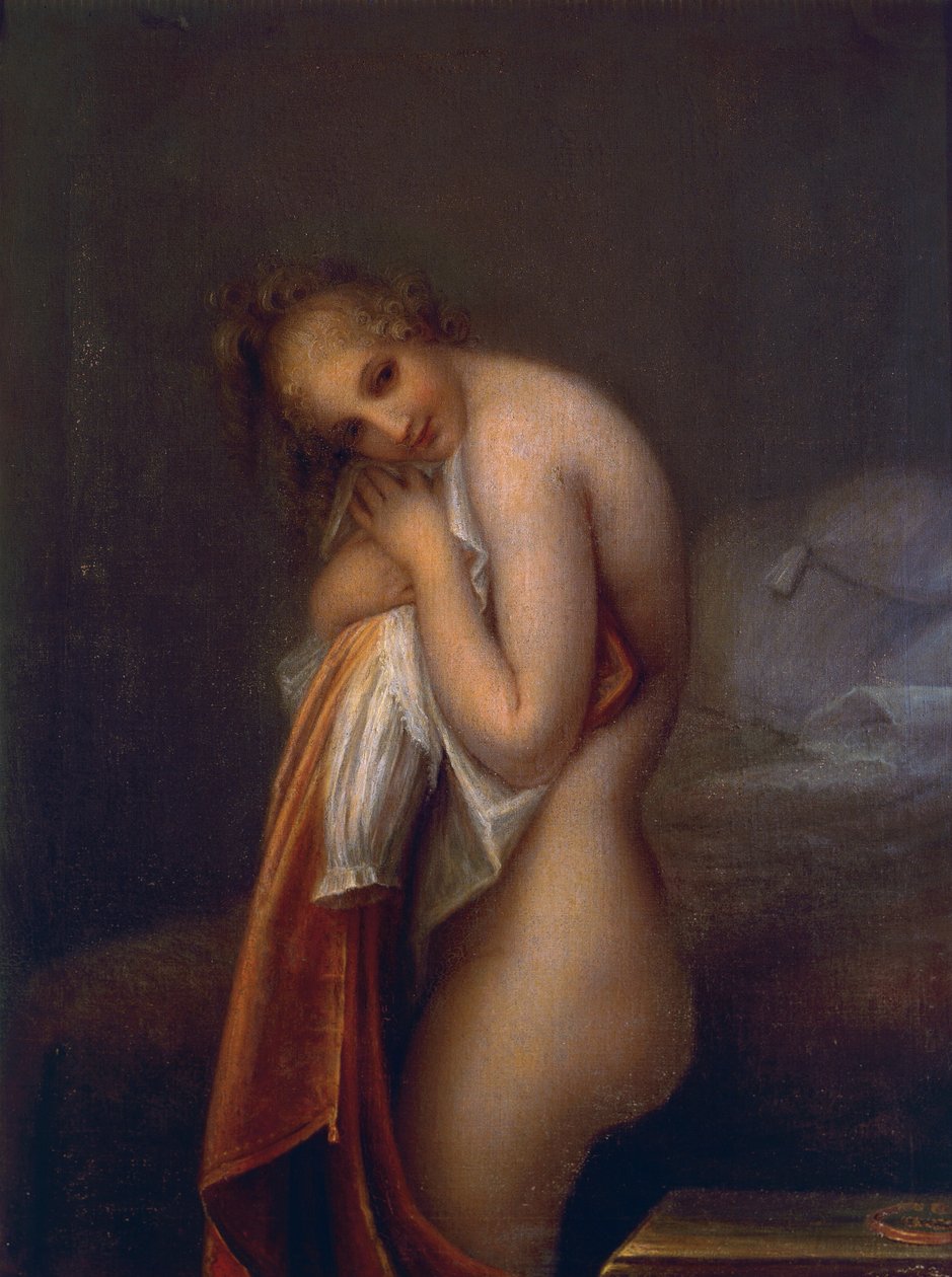 惊喜》，安东尼奥-卡诺瓦（1757-1822），布面油画 作者 安东尼奥·卡诺瓦