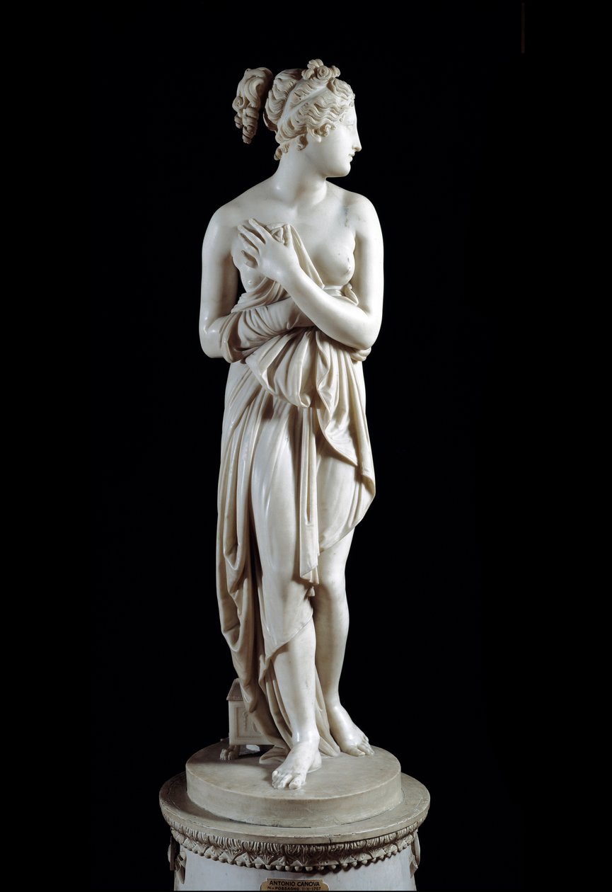 维纳斯（Venere Italica）--大理石雕像（高172厘米），由安东尼奥-卡诺瓦（1757 - 1822）创作。 作者 安东尼奥·卡诺瓦