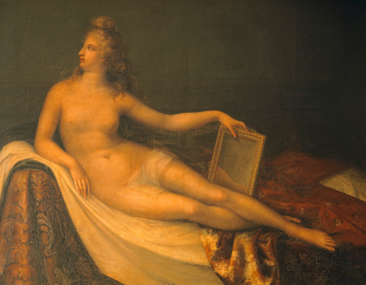 Venus with mirror by Antonio Canova (1757-1822), oil on canvas 作者 安东尼奥·卡诺瓦