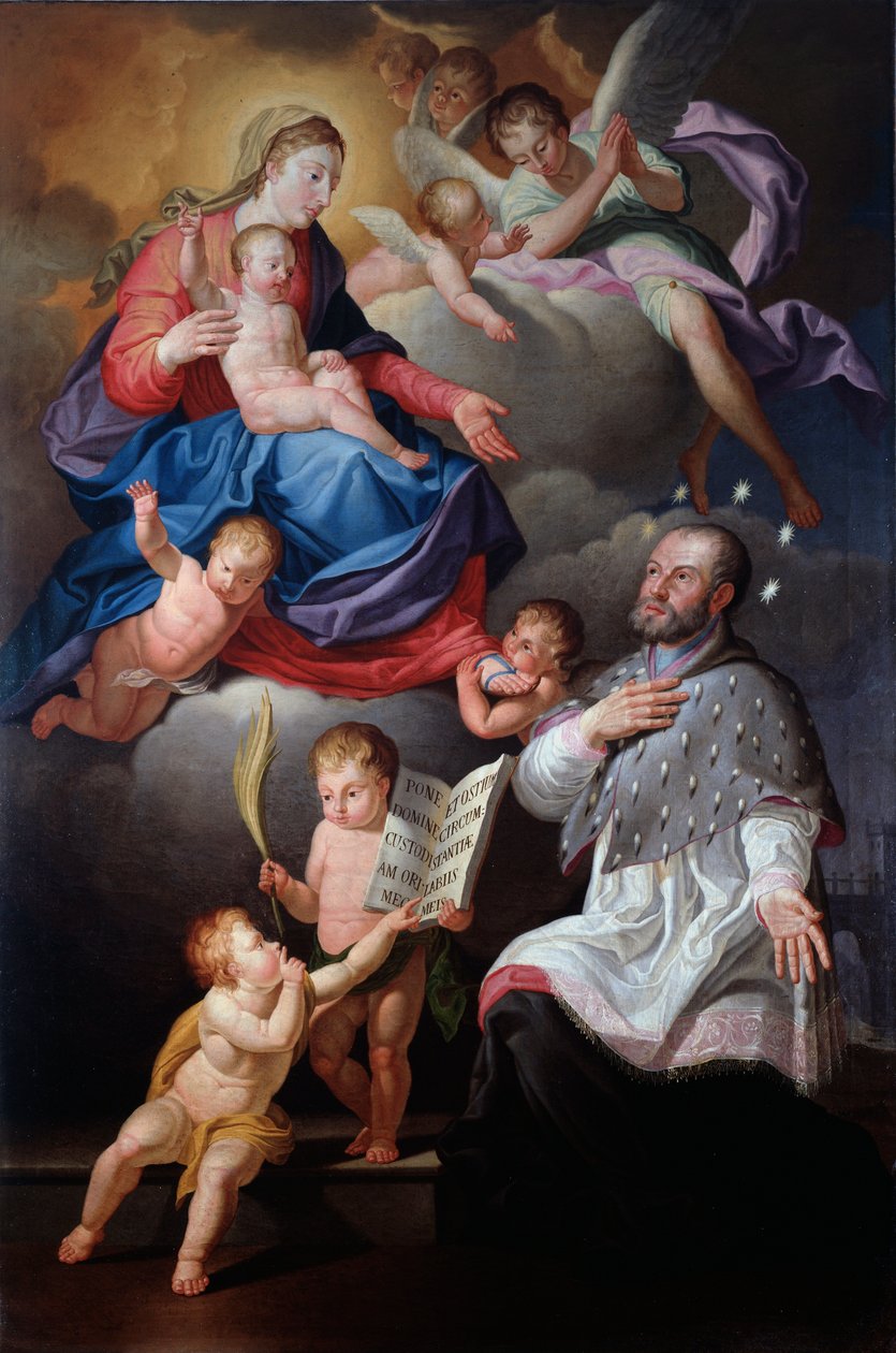 St John of Nepomuk with the virgin and child (oil on canvas 作者 安东尼奥·吉尔菲