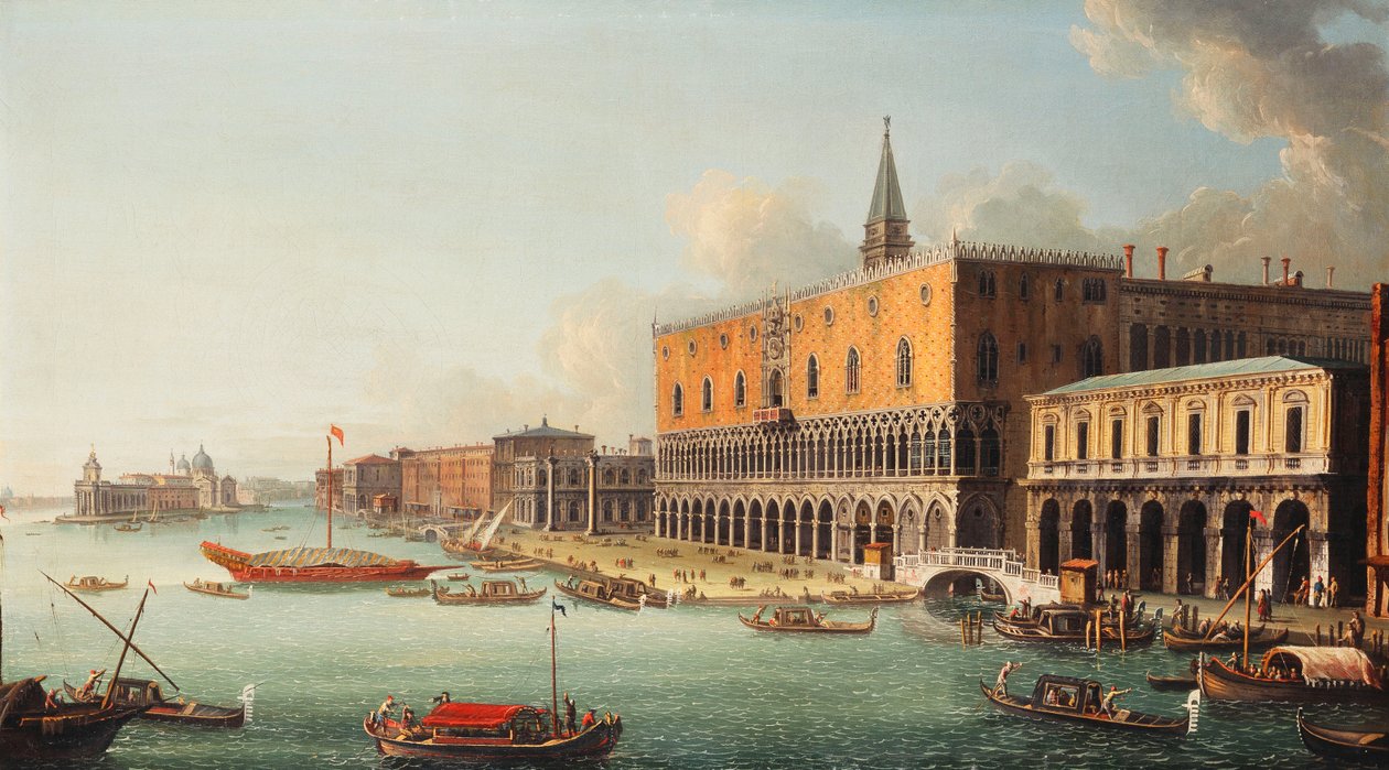 Bacino di San Marco，威尼斯，向西看，约1740年代 作者 安东尼奥·乔利
