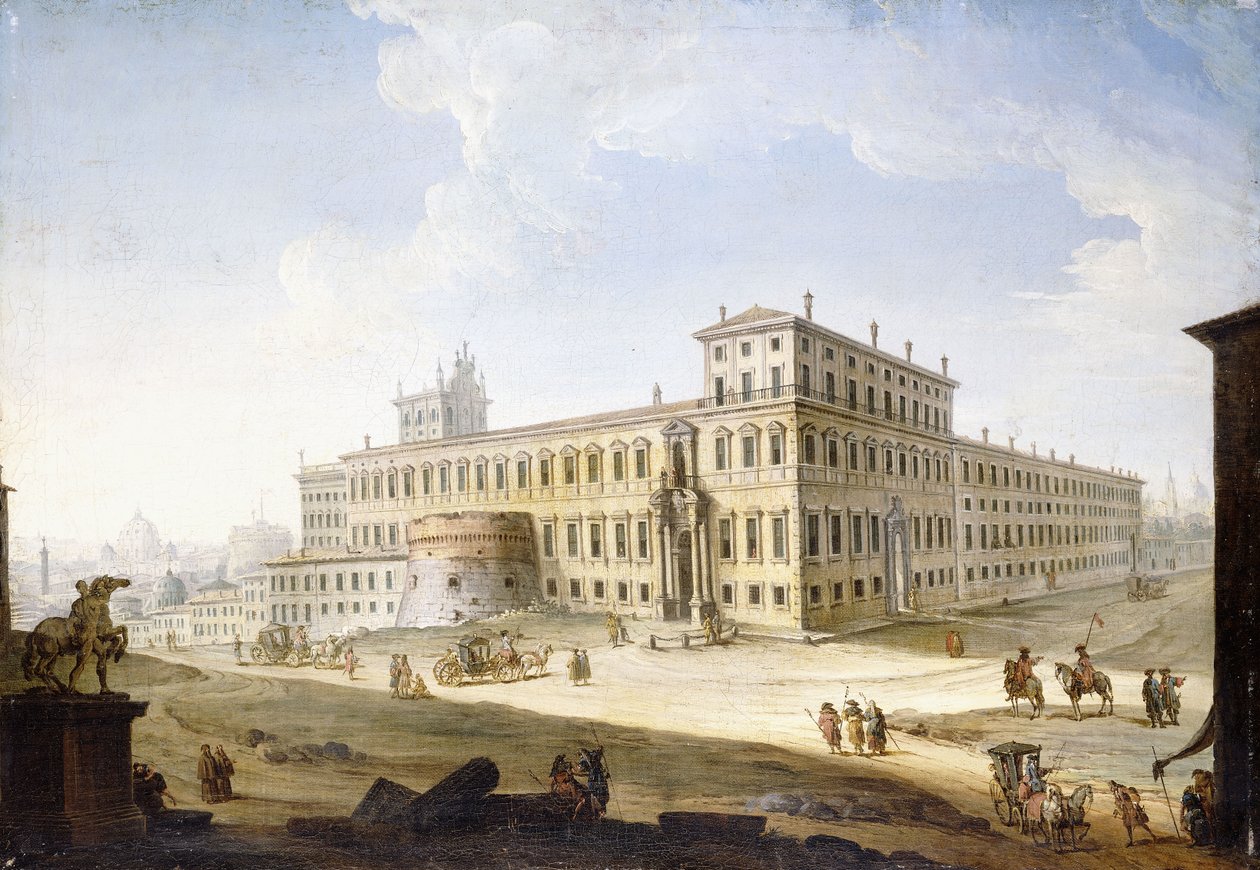 奎纳纳广场（Piazza del Quirinale）和圣天使堡（Angel and Saint Peter）超越了 作者 安东尼奥·乔利