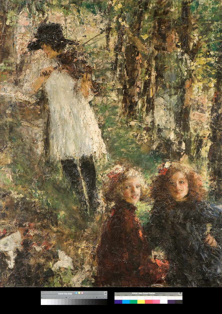 Antonio Mancini (1852-1930) 1920 年私人收藏的 Reflections (reflections) 绘画 作者 安东尼奥·曼奇尼