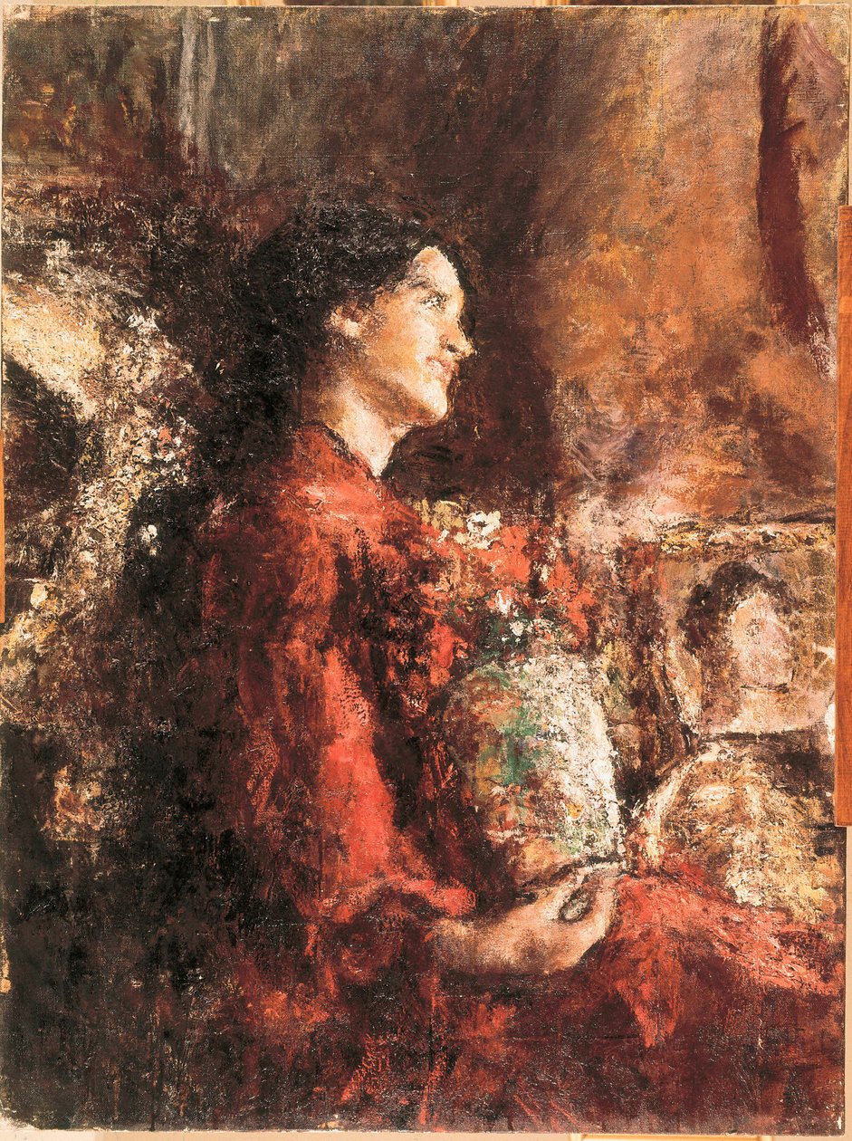Lidia, late 19th-early 20th century (oil painting) 作者 安东尼奥·曼奇尼