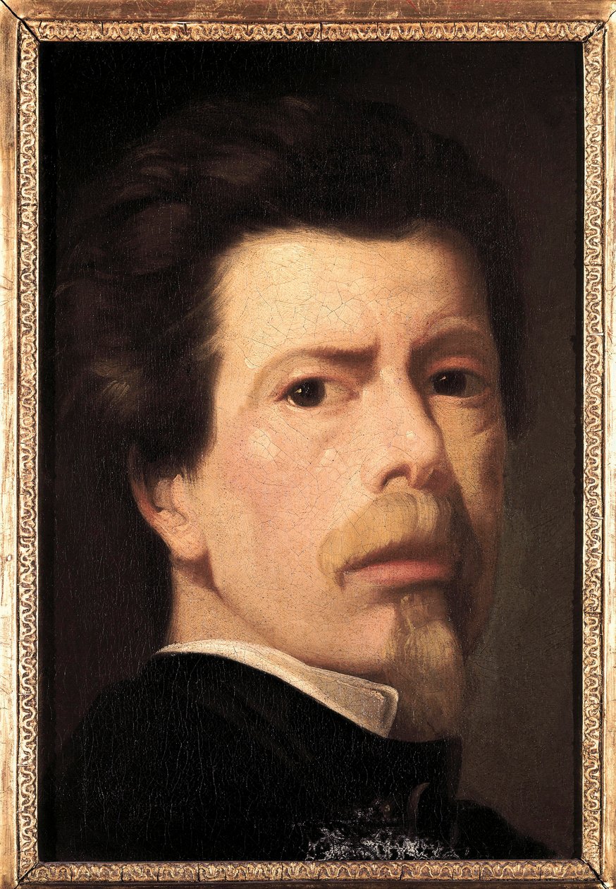 自画像。 Antonio Maria Esquivel y Suarez de Urbina (1806-1857) 的绘画。 布面油画 作者 AntonioMaríaEsquivel ySuárezde Urbina
