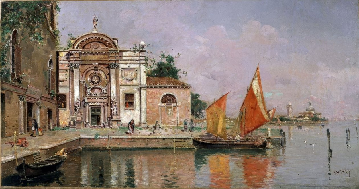 Vista de Venecia 作者 安东尼奥·玛丽亚·德·雷娜·曼内斯考