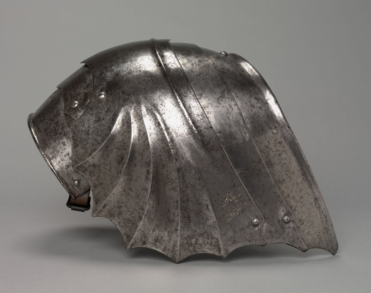 哥特式扇形大锅，c.1485-1500（钢） 作者 安东尼奥·米萨利亚