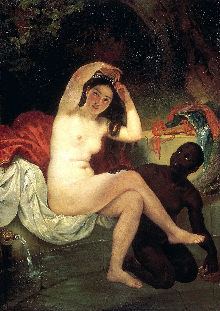 沐浴Bathsheba，1832年。 作者 安东尼奥·莫利纳里
