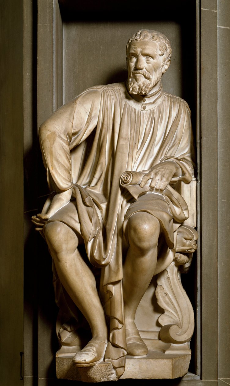 雕塑家、画家和建筑师的肖像 Michelangelo Buonarroti dit Michelangelo 作者 安东尼奥·诺维利（Antonio Novelli）