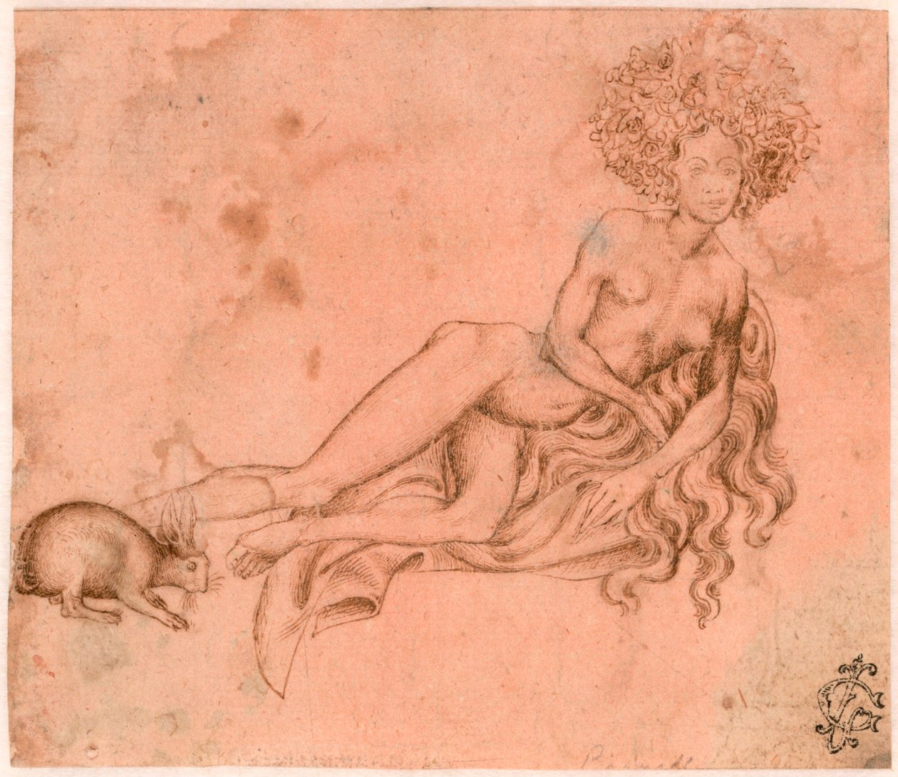 Allegorie de la Luxure（奢华寓言）Antonio Pisanello（1395-1455）的钢笔画，约 1426 年，维也纳，阿尔贝蒂娜 作者 安东尼奥·皮萨内洛