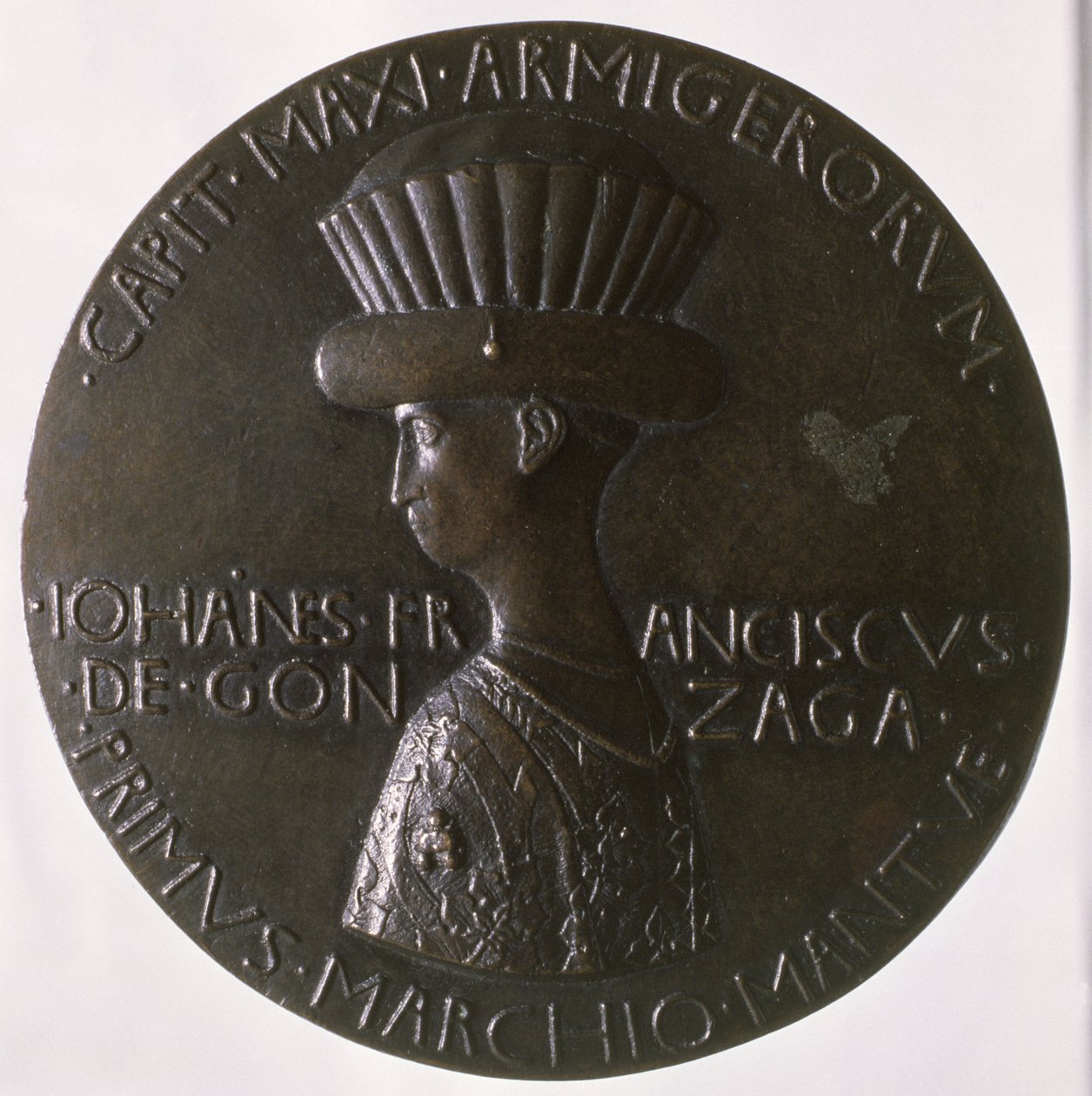 肖像奖章描绘Gianfrancesco Gonzaga（13945-1444）1446-8（青铜）（反向查看96844） 作者 安东尼奥·皮萨内洛