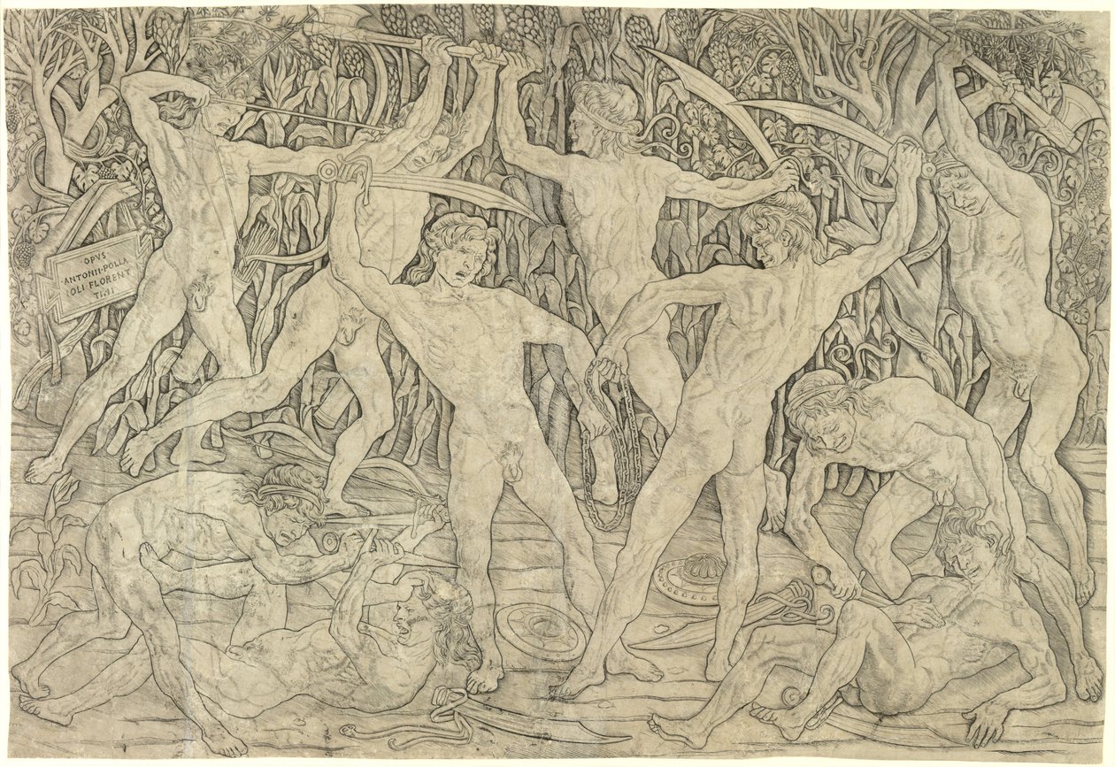 裸体战役，1470年代 作者 安东尼奥·波莱尤洛