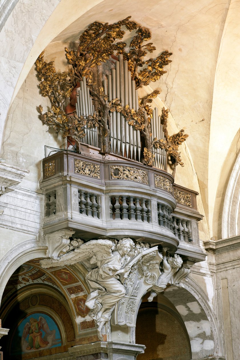 Testa organ with marble sculpture 作者 安东尼奥·拉吉（Antonio Raggi）