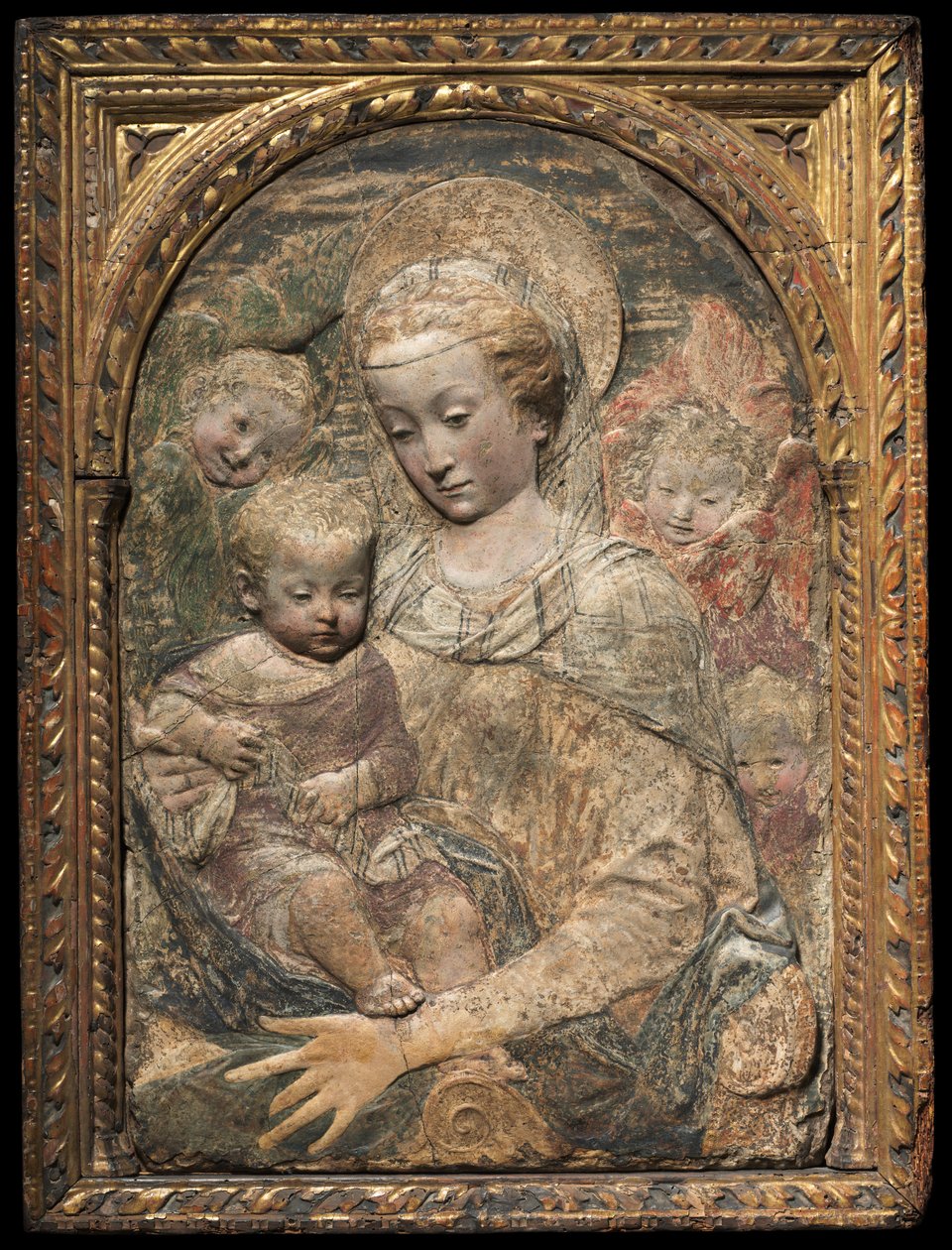 麦当娜和孩子，c。 1470。 作者 安东尼奥·罗塞利诺