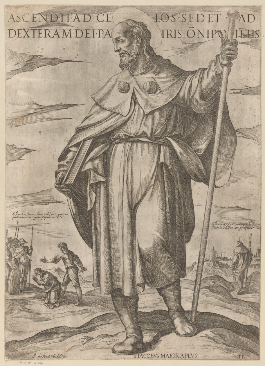 圣雅各布大帝
Ascenditad celos sedet ad dexteram dei patris onipotetis（物上标题）
基督、玛利亚和使徒（系列标题） 作者 安东尼奥·坦佩斯塔