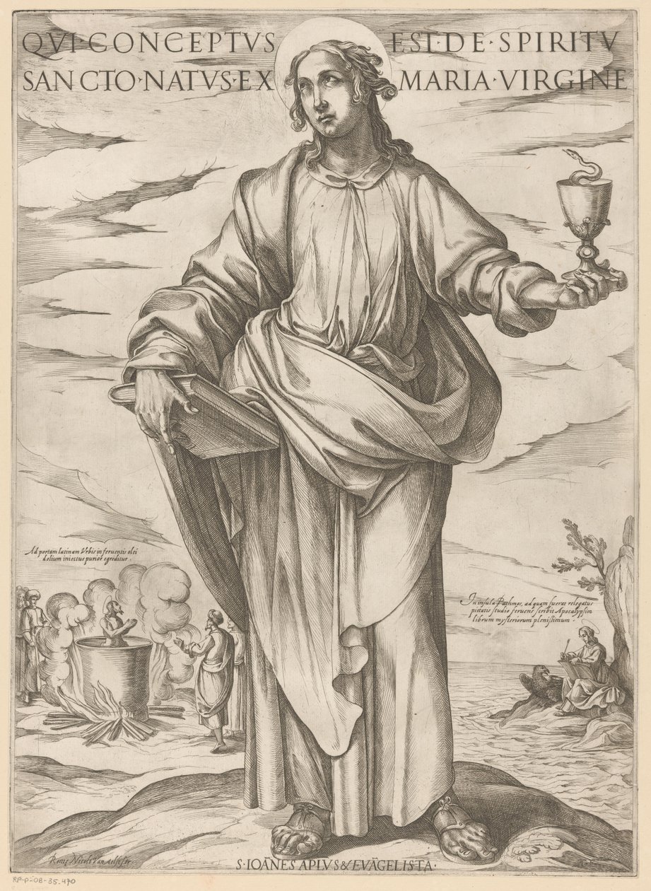 圣约翰
Qui conceptus est de spiritu sancto natus ex Maria virgine（物品上的标题）
基督、玛利亚和使徒（系列标题） 作者 安东尼奥·坦佩斯塔