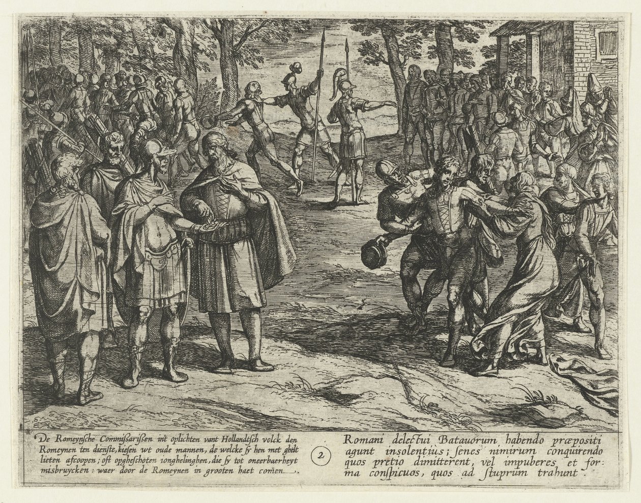 古代巴达维亚人向罗马人赎身，69-70 页
巴达维亚起义（丛书名）
Batavorum cum Romanis Bellum, à Corn. Tacito / The Batavian Oft Oude Hollandtsche Oorloghe teghen de Romeynen（物上的系列标题） 作者 安东尼奥·坦佩斯塔