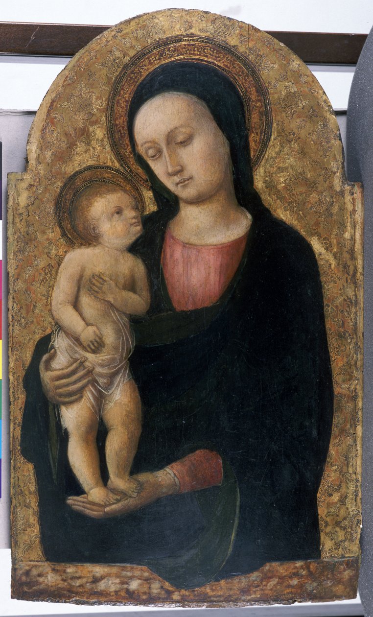 麦当娜和儿童，c.145060（木材上的蛋彩画） 作者 安东尼奥·维瓦里尼（Antonio Vivarini）