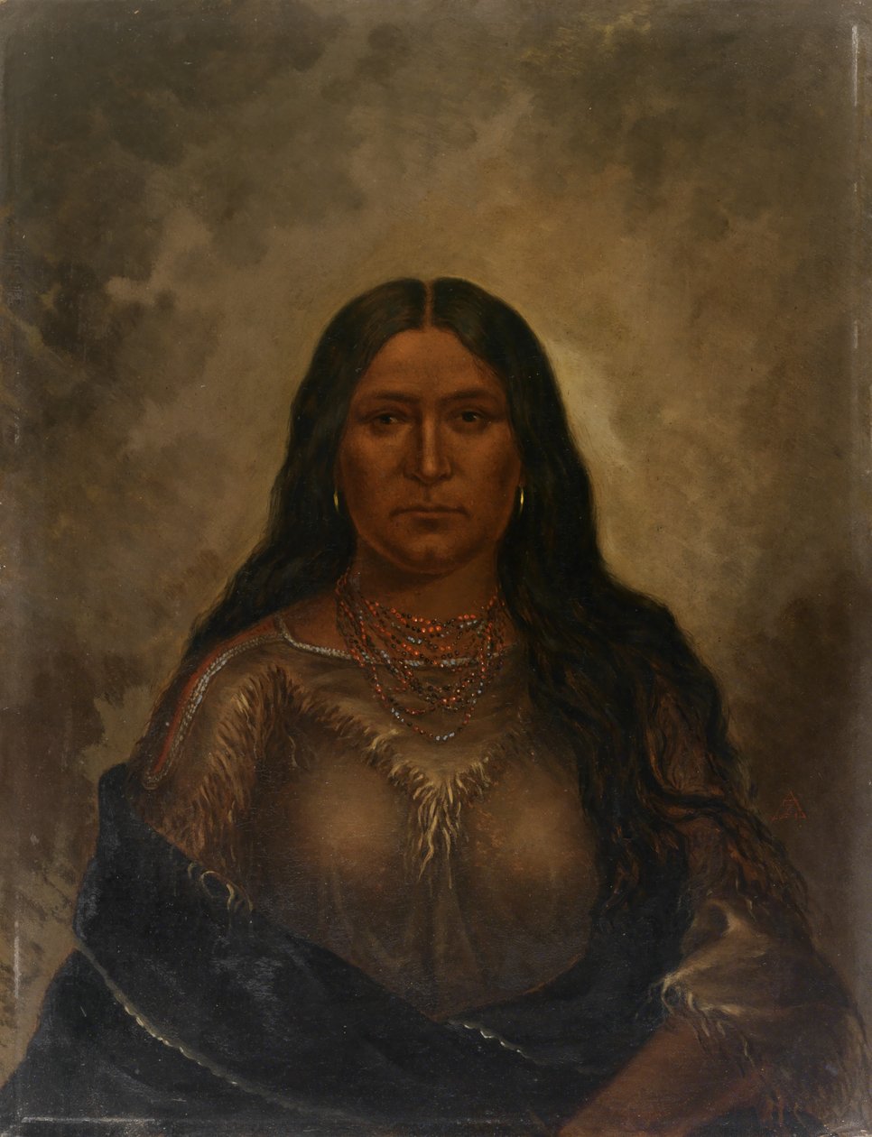 Chan-ku-wash-te-mine好路子女人，约1887年。 作者 安东尼奥·芝诺·辛德勒