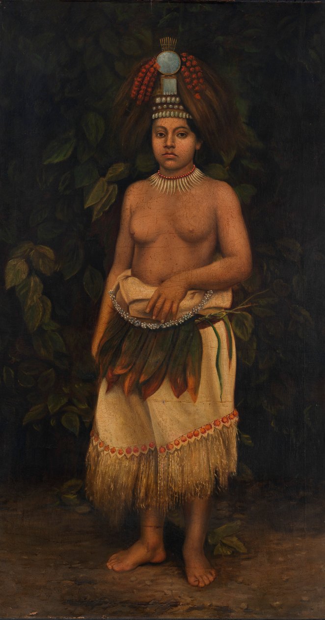 萨摩亚妇女，约1885-1899。 作者 安东尼奥·芝诺·辛德勒